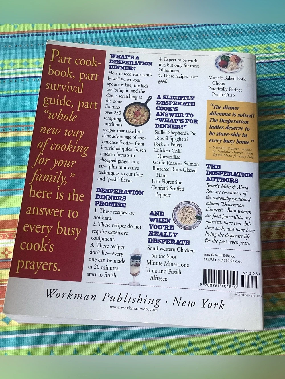 Desperation Dinners! A Vintage Cookbook by Beverly Mills & Alicia Ross